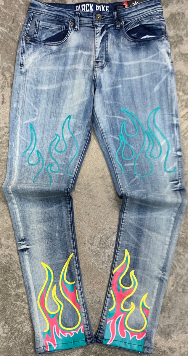 Black Pike Jeans - Indigo - BS0706 – Urban Nation